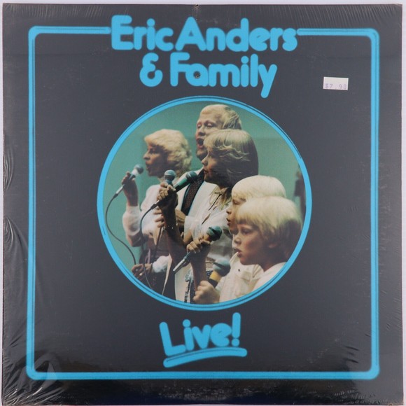 Eric Anders & Family Live! 1982 Faith Bible Arvada Co EA104 12" LP Record SEALED - Picture 1 of 6